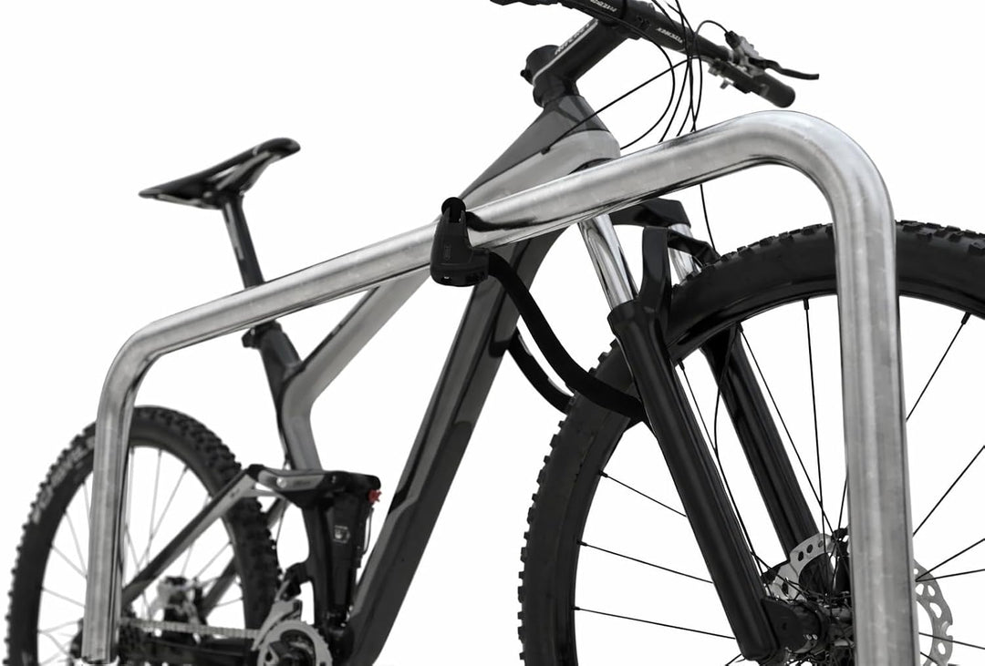 Anlehnbügel 9130 | 1500mm | Fahrradständer für 2 Fahrräder | zum Einbetonieren | Anlehnbügel Anlehnp