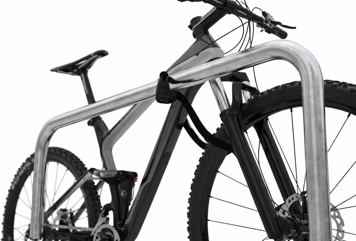 Anlehnbügel 9130 | 1500mm | Fahrradständer für 2 Fahrräder | zum Einbetonieren | Anlehnbügel Anlehnp