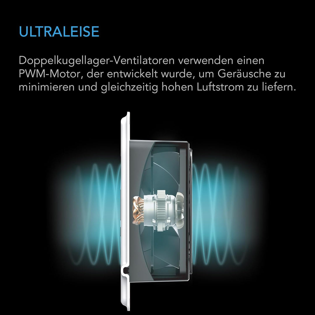AC Infinity AIRTAP T4, Booster-Lüfter mit leisem Register und Thermostatsteuerung. Heizung Kühlung A