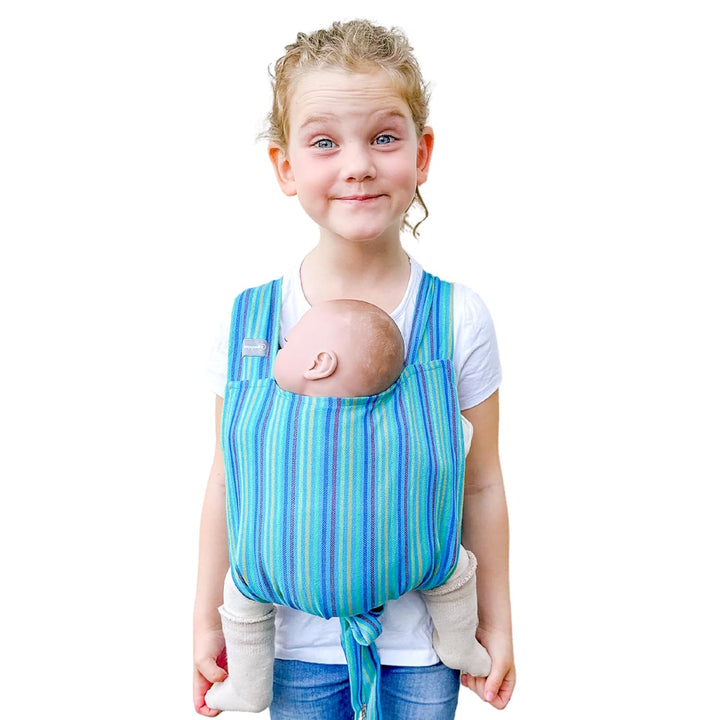 Hoppediz Puppentrage Kinder-Spielzeug für Puppen und Kuscheltiere, Design Antigua, Antigua