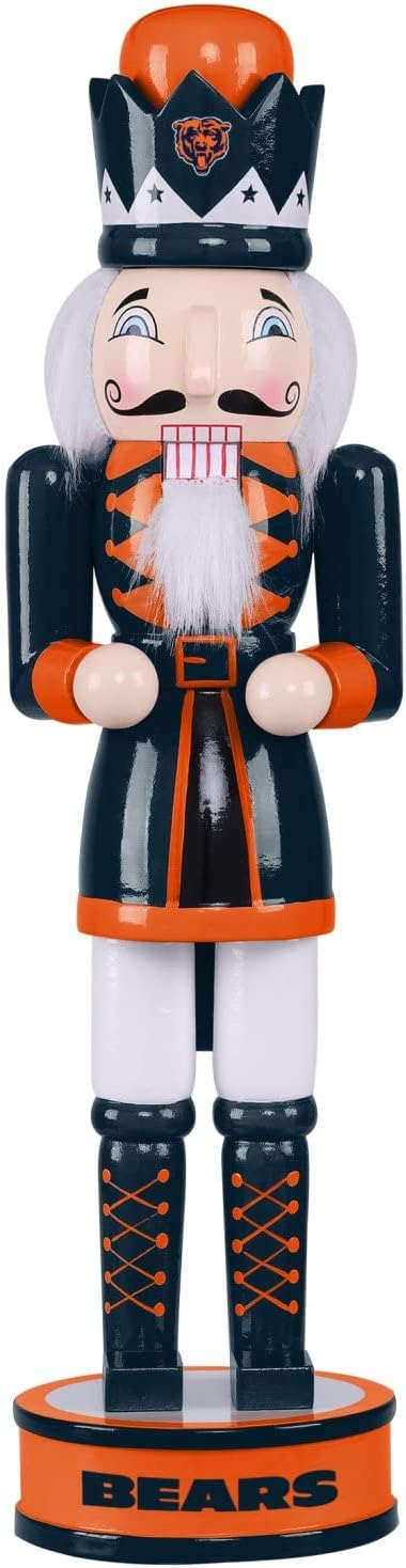 FOCO Chicago Bears NFL Nussknacker Holzfigur 35cm