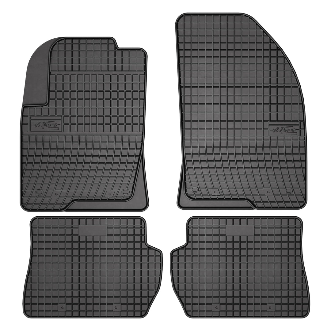 FROGUM El Toro Gummimatten Ganzjähriges-Set von Autofussmatte Auto Fussmatten für Ford Fiesta V 2002