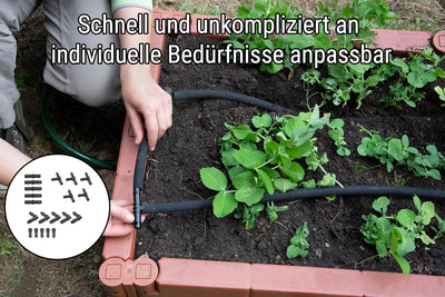 100m CS Perlschlauch Startup mit Zubehör für die unterirdische Bewässerung