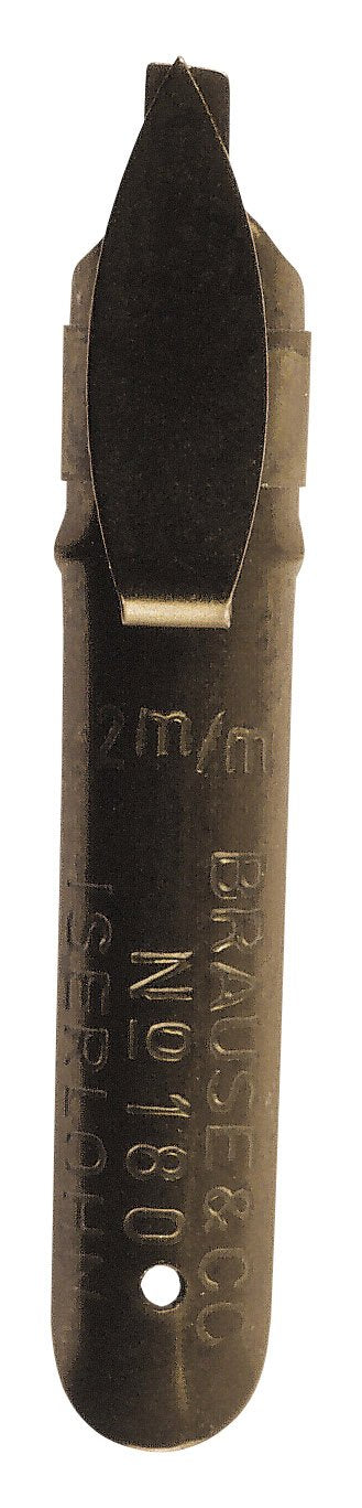 Brause 18020B Packung, mit 50 Feder Bandzug, 2 mm, ideal für gotische Buchstaben, ideal für die Kall