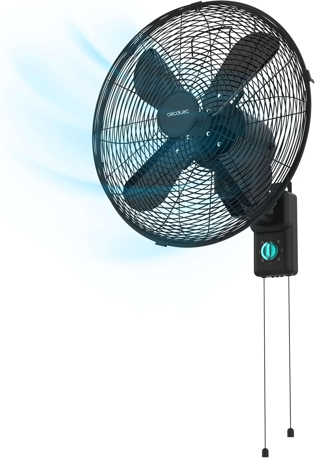 Cecotec - Wandventilatoren EnergySilence 4500 Power Wall Black, 50W, 30 cm Durchmesser, 4 aerodynami