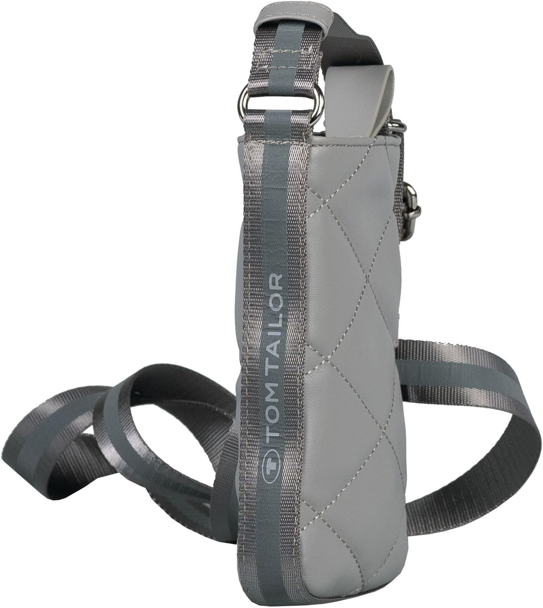 TOM TAILOR bags Mica Damen Handytasche Umhängetasche Klein Light Grey 13x3x18, Light Grey 13x3x18