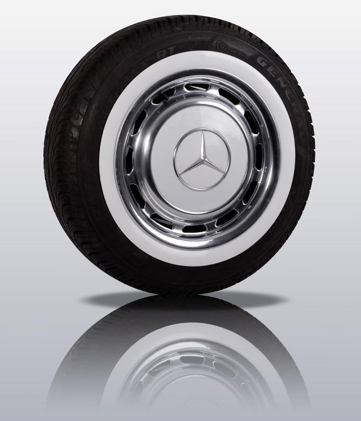 Weisswandringe (4 Stück) 14 Zoll 40mm Breite + TÜV-Süd-Bescheinigung.