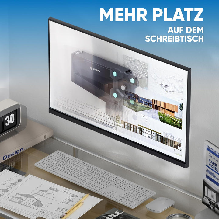 ONKRON Monitor Wandhalterung 13-34 Zoll, bis 8 kg, max VESA 100x100, G150-B