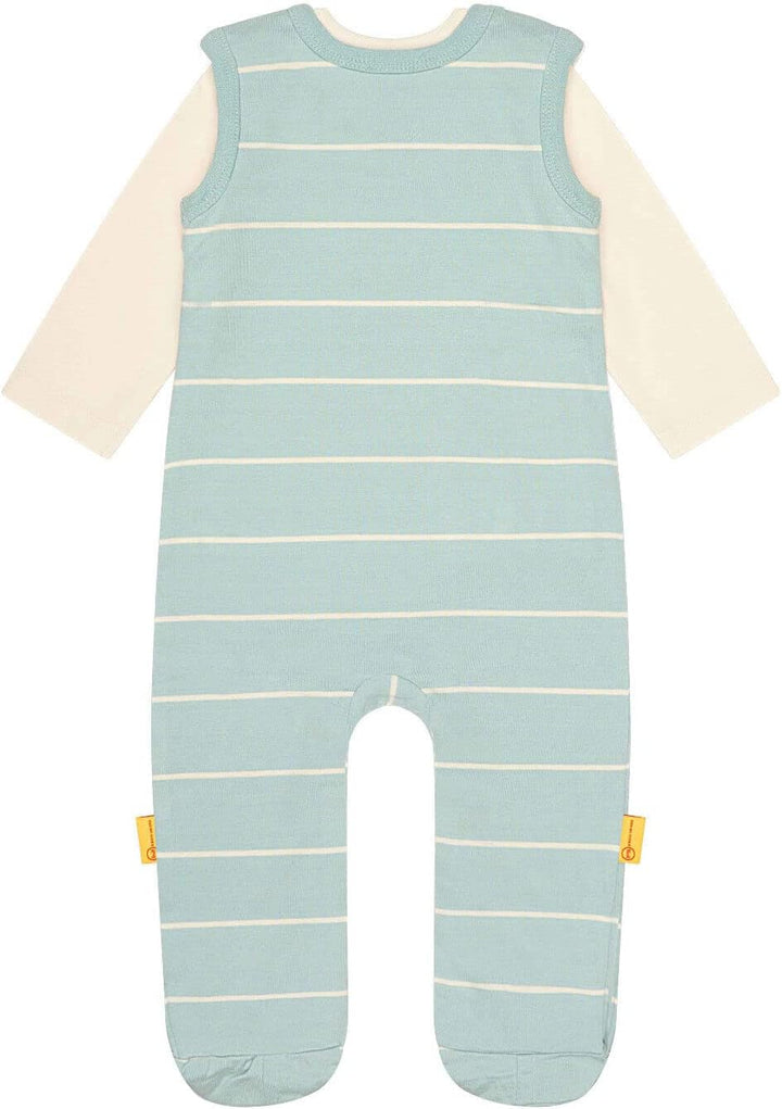 Steiff Baby - Jungen Set Strampler mit Fuss + T-shirt Langarm Set Strampler + T-Shirt langarm 62 ETH