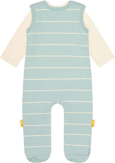 Steiff Baby - Jungen Set Strampler mit Fuss + T-shirt Langarm Set Strampler + T-Shirt langarm 56 ETH