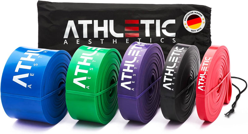 ATHLETIC AESTHETICS Premium Resistance Bands - Widerstandsbänder (als Fitnessband und Fitnessbänder