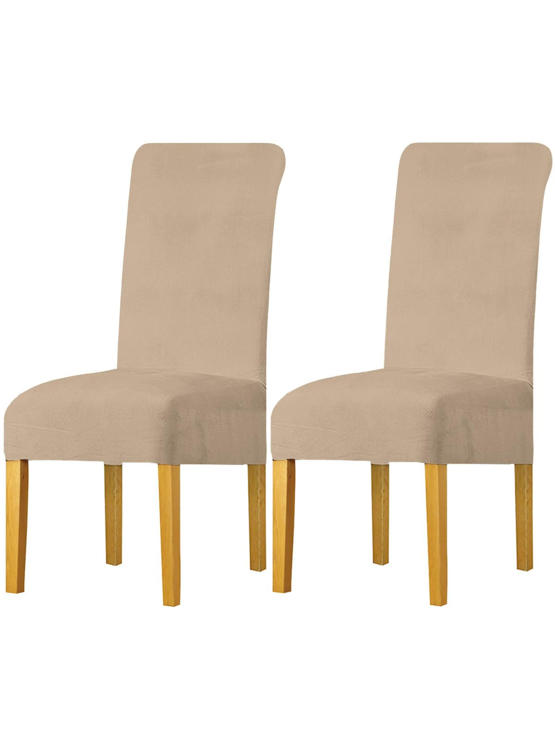LANSHENG Stuhlhussen 2er Set, Universelle Abnehmbare Waschbar Samt Stuhlhussen, Universale Stretch E