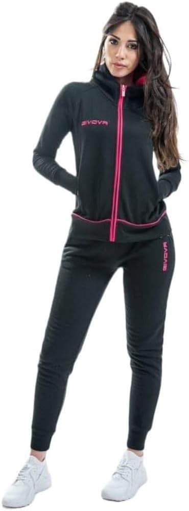 Givova Damen Anzug Star Neu Trainingsanzug L schwarz/fuxia, L schwarz/fuxia