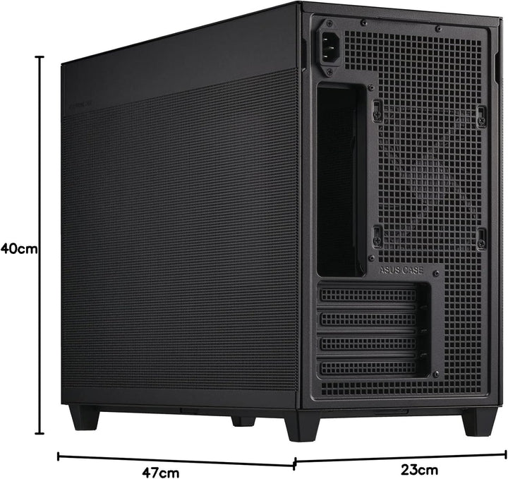 ASUS Prime AP201 MicroATX PC-Gehäuse (33 Liter, unterstützt 360-mm-Kühler, Grafikkarten bis 338 mm L