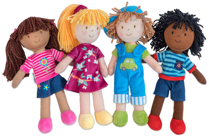 Betzold - Stoffpuppen, 4er-Set - Kuschelpuppen Kinder-Puppen Nocolor, Nocolor