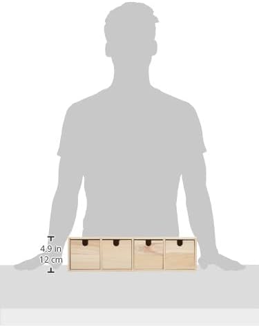 Artemio 14002155 Schubladenschrank, Holz, Beige, 44 x 10 x 15 cm