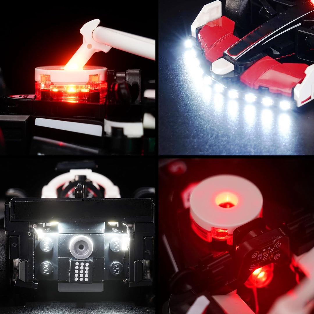 Led Licht Set Kompatibel mit Lego MoneyGram Haas F1 Team VF-24 Race Car 77250 (Kein Modell), Dekorat