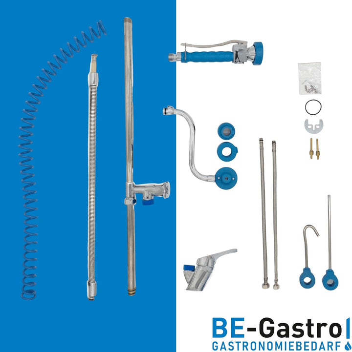 BE-GASTRO I Profi Gastro Geschirrbrause Einloch "Premium" Hebelgriff inkl. Wasserhahn, Mischbatterie