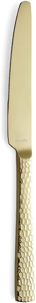 Amefa FELICITY Besteckset 30-teilig PVD champagner, Hochwertiges Besteck Set, Gehämmert, Essbesteck