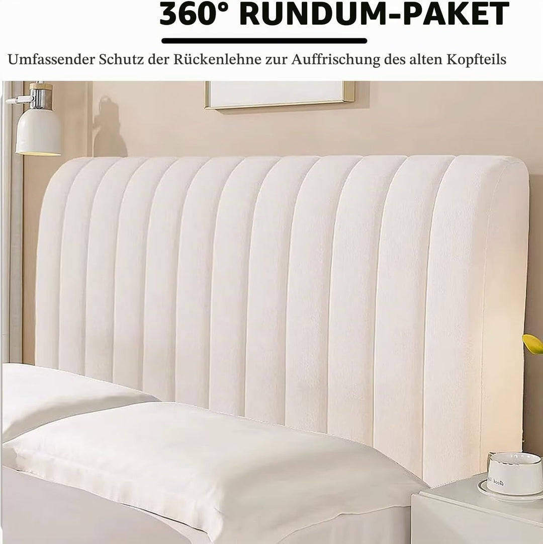 Bettkopfabdeckung Verdicken Gesteppt Kopfteilbezug Protektor Einfarbiges Design Bett Kopfteil Bezug
