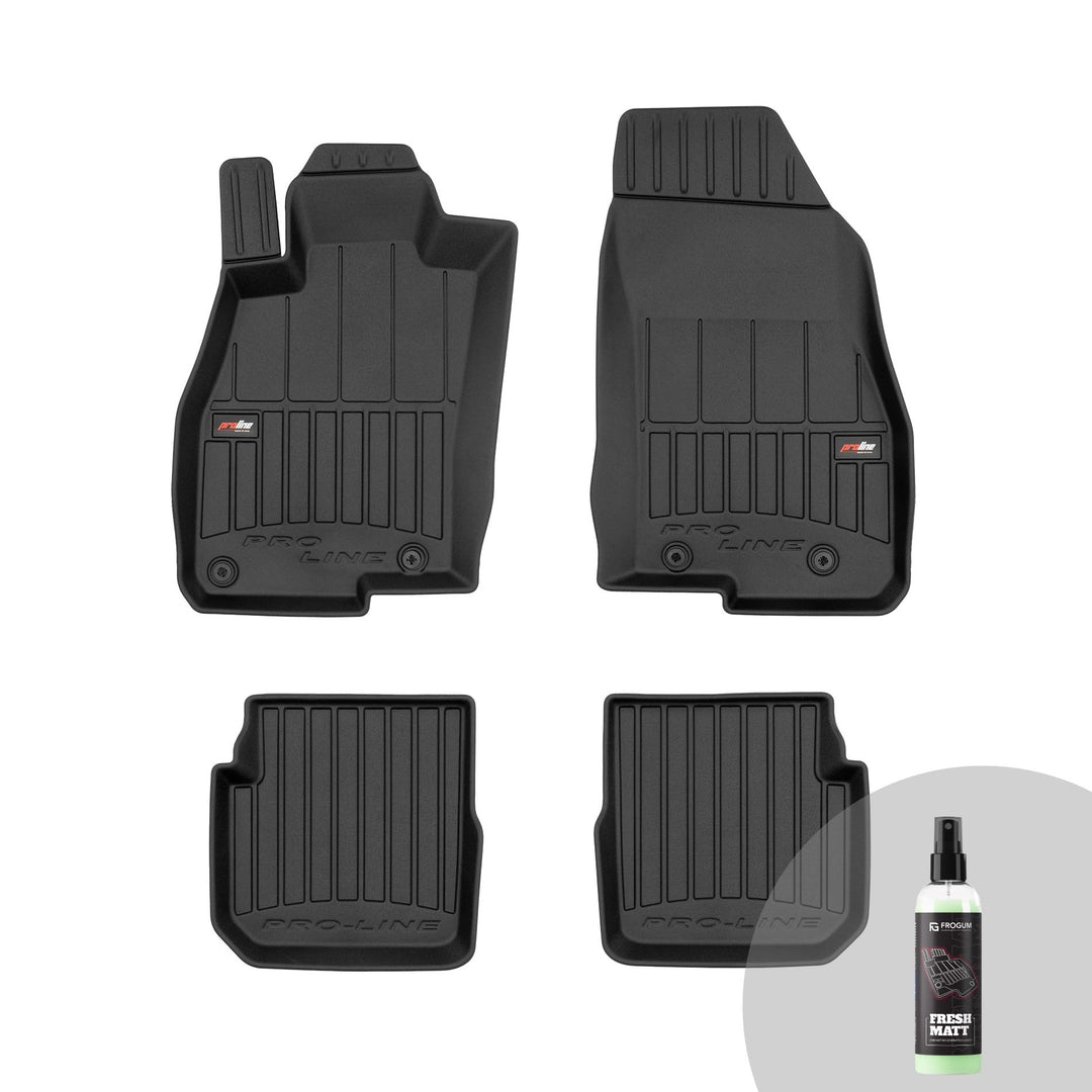 FROGUM ProLine 3D Gummimatten Exklusiven Auto Fussmatten Autofussmatten für Alfa Romeo MiTo 2008-201