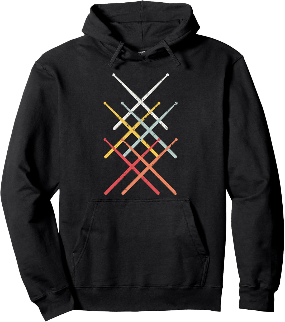 Vintage Drummer - Drum Sticks Schlagzeug Musiker Geschenk Pullover Hoodie