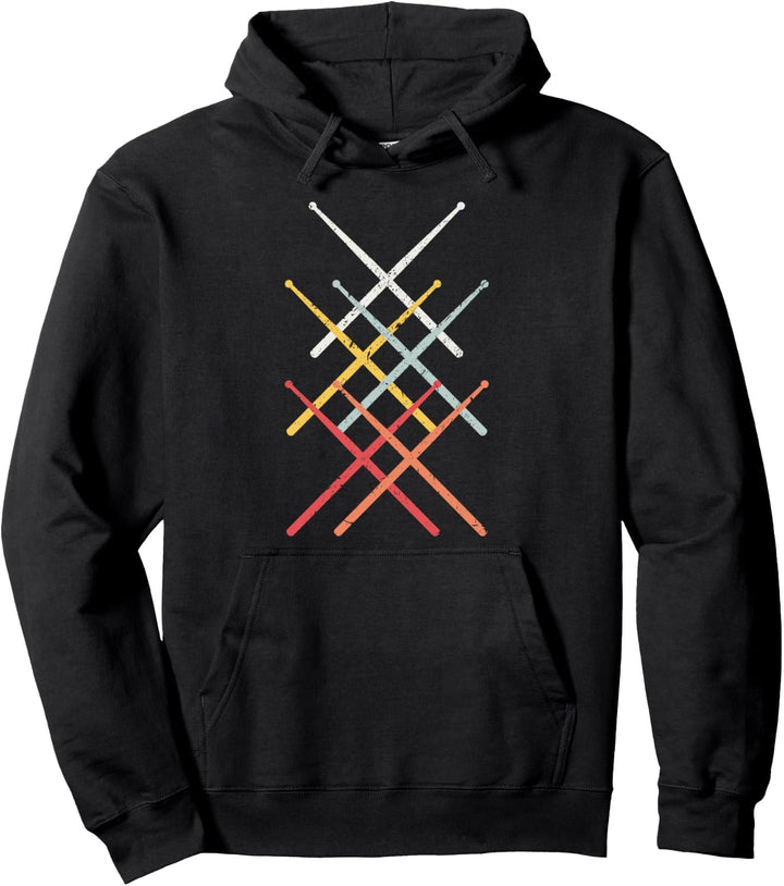 Vintage Drummer - Drum Sticks Schlagzeug Musiker Geschenk Pullover Hoodie