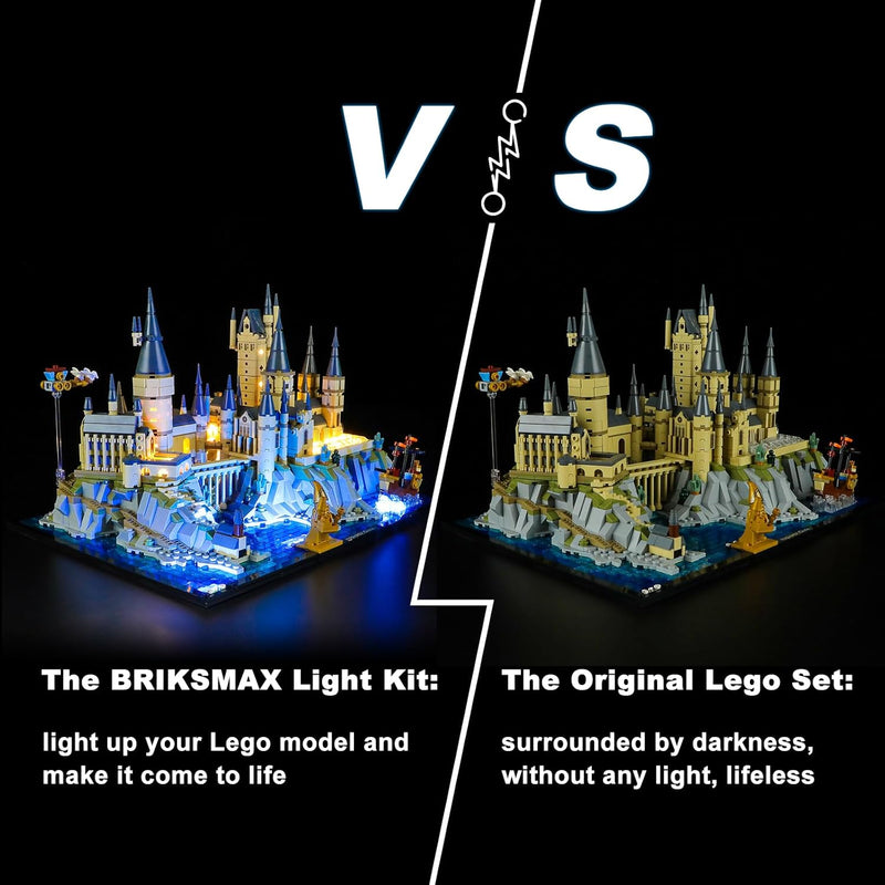 BRIKSMAX 76419 Led Licht für Lego Schloss Hogwarts mit Schlossgelände - Compatible with Lego Harry P