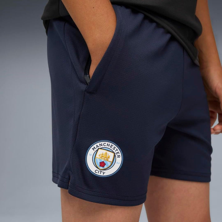Puma Manchester City FC Kinder Trainingshorts mit Tasche 25/26 152 Deep Navy, 152 Deep Navy