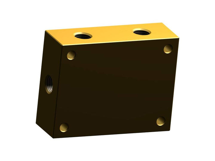 HTD Verteilerblock für Hochdruck Betriebsdruck 300bar 6 Anschlüsse mit R1/4" Innengewinde