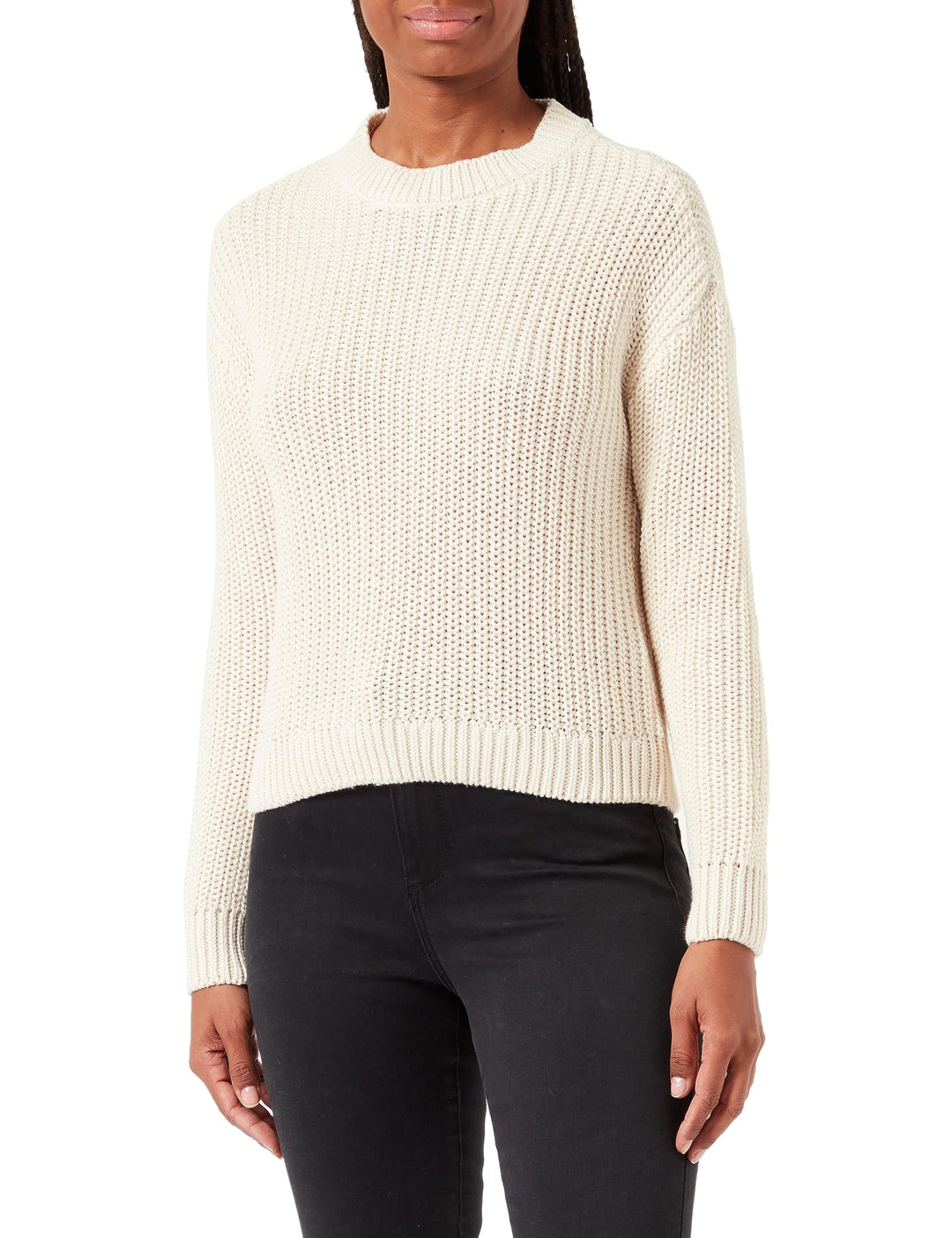 VERO Moda Damen Vmhilda Ls O-Neck Pullover Ga Noos Pullover (1er Pack) XS Birch, XS Birch