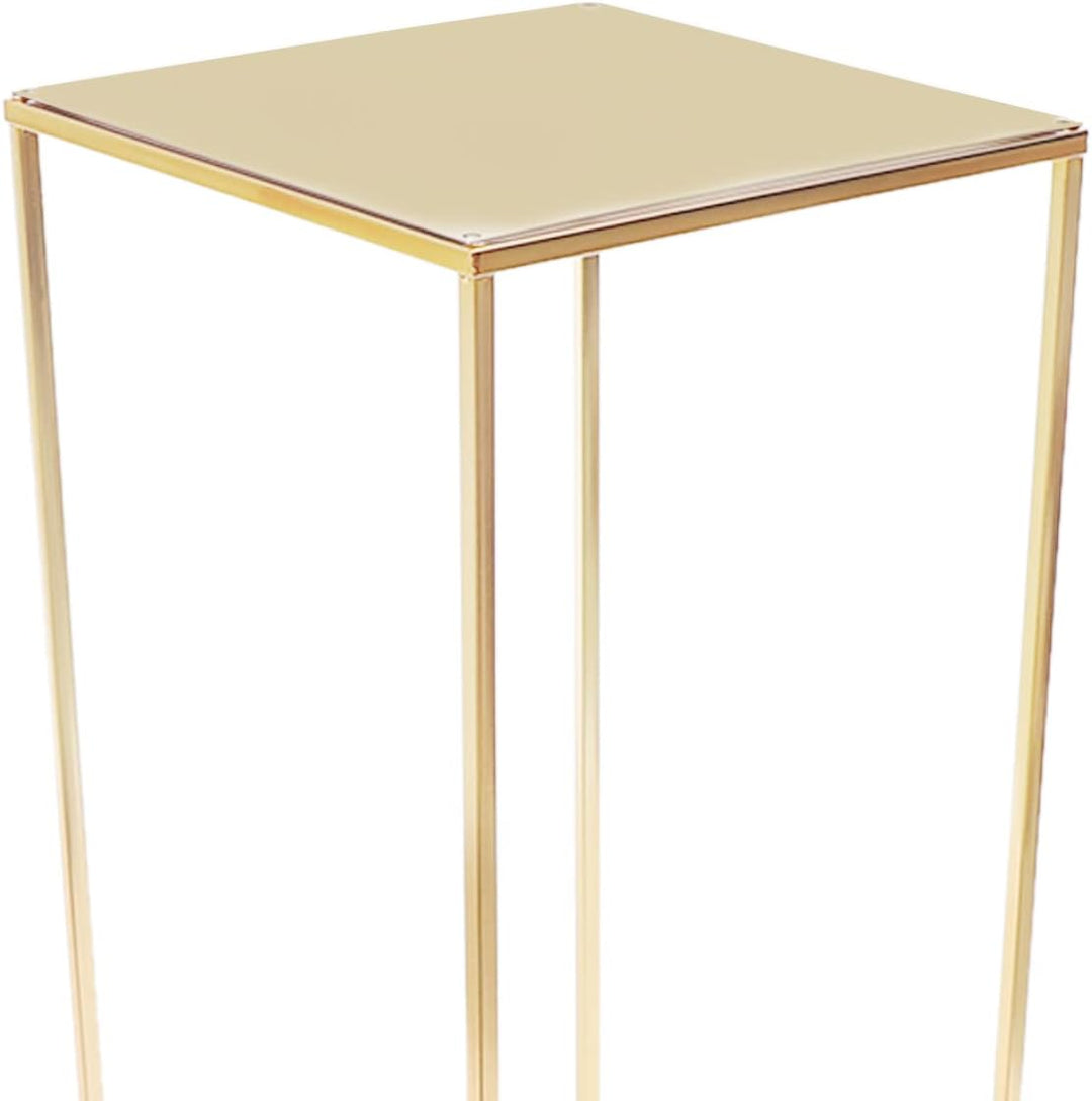 Bathrena Gold-Blumenständer aus Metal, Blumenbodenvase Metallsäule, Blumenständer, Blumenarrangement