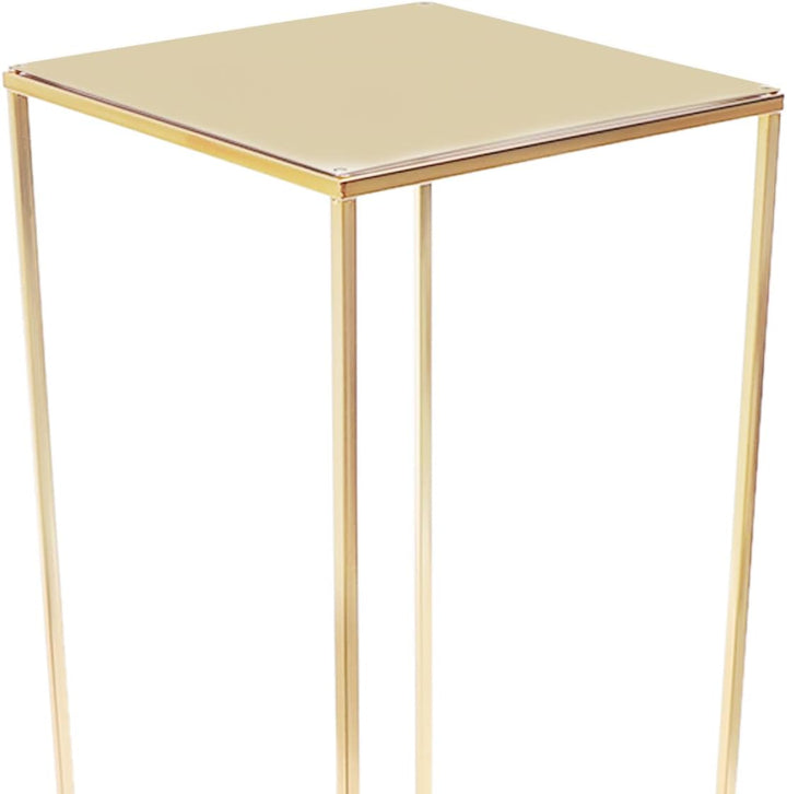 Bathrena Gold-Blumenständer aus Metal, Blumenbodenvase Metallsäule, Blumenständer, Blumenarrangement