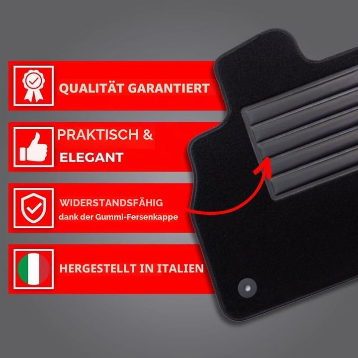 MDM SP-4394 Fussmatten Velours Autoteppich passend für Peugeot 308 II 08.2013>2021 308 II 08.2013-20