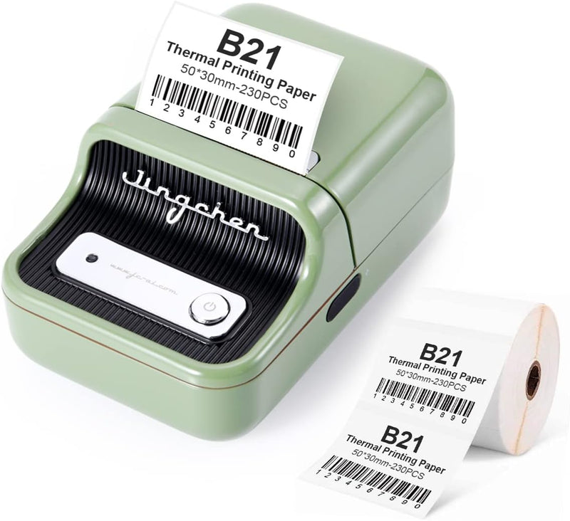 Smart Label Maker B21 mit 230 Etiketten, Bluetooth-Thermo-Preis-Barcode-Etikettendrucker, Mailing-Ad