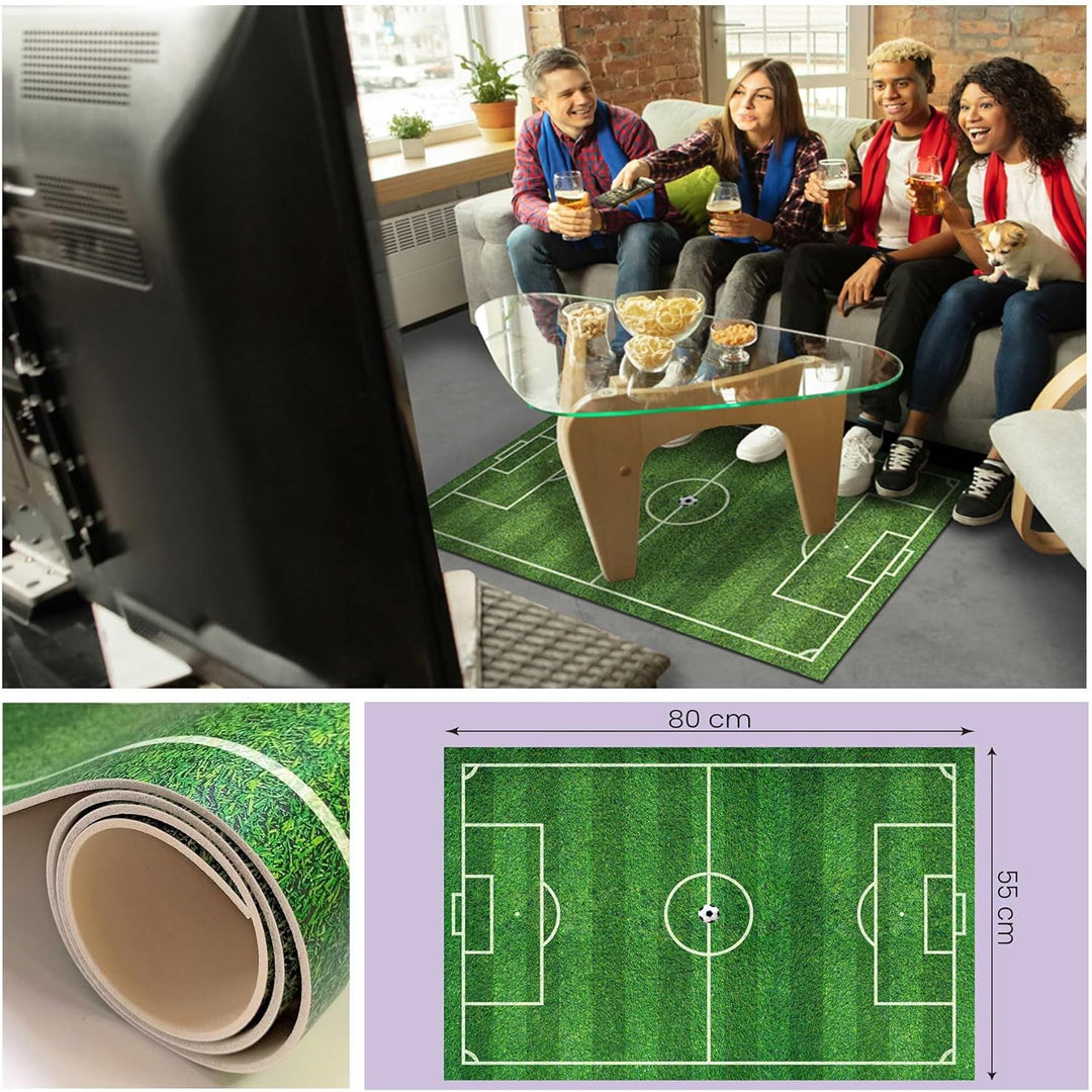 Vinyl-Teppich, 80 x 55 cm, ideal für Spielzimmer im Kinderzimmer und Jugendzimmer, 2 mm dick, leicht