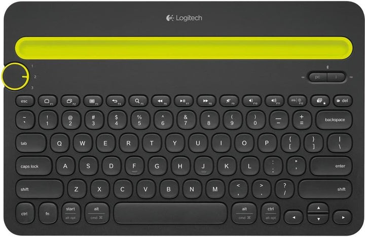 Logitech K480 Kabellose Multi-Device Tastatur für Windows, macOS, iPadOS, Android oder Chrome OS, Bl