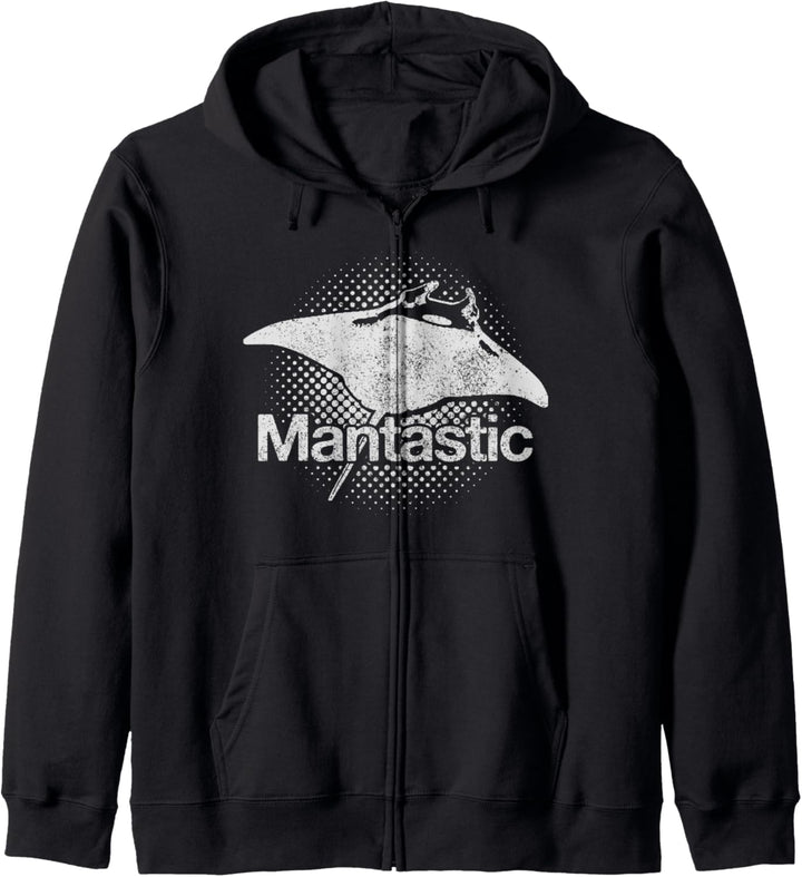 Manta Rochen Tauchen Mantastic Vintage Taucher Geschenk Kapuzenjacke