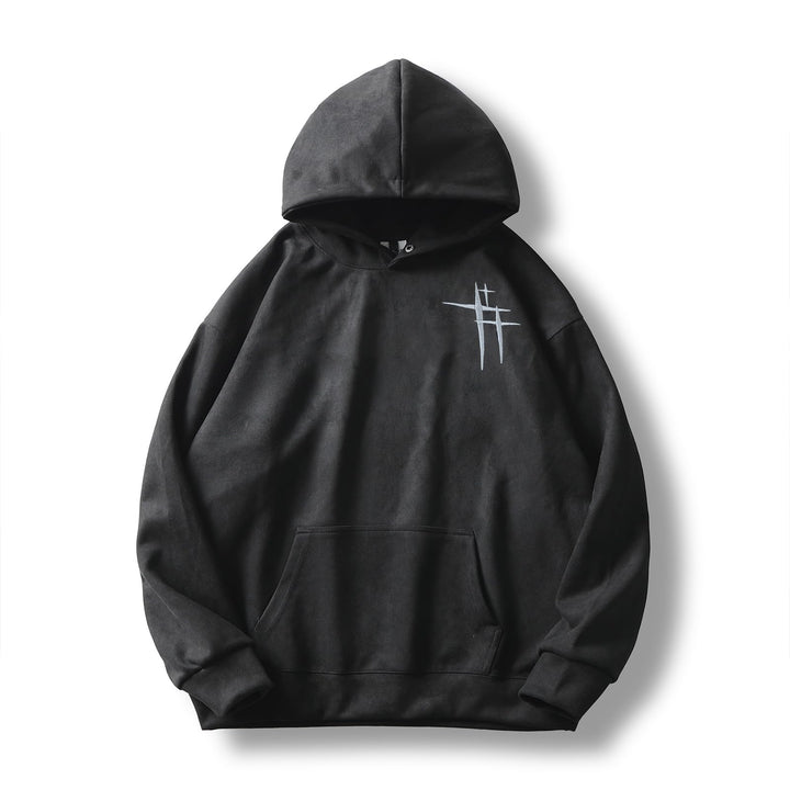 Herren-Kapuzenpullover, Kontrastfarbe, Patchwork, grosse Taschen S 23wy661black, S 23wy661black