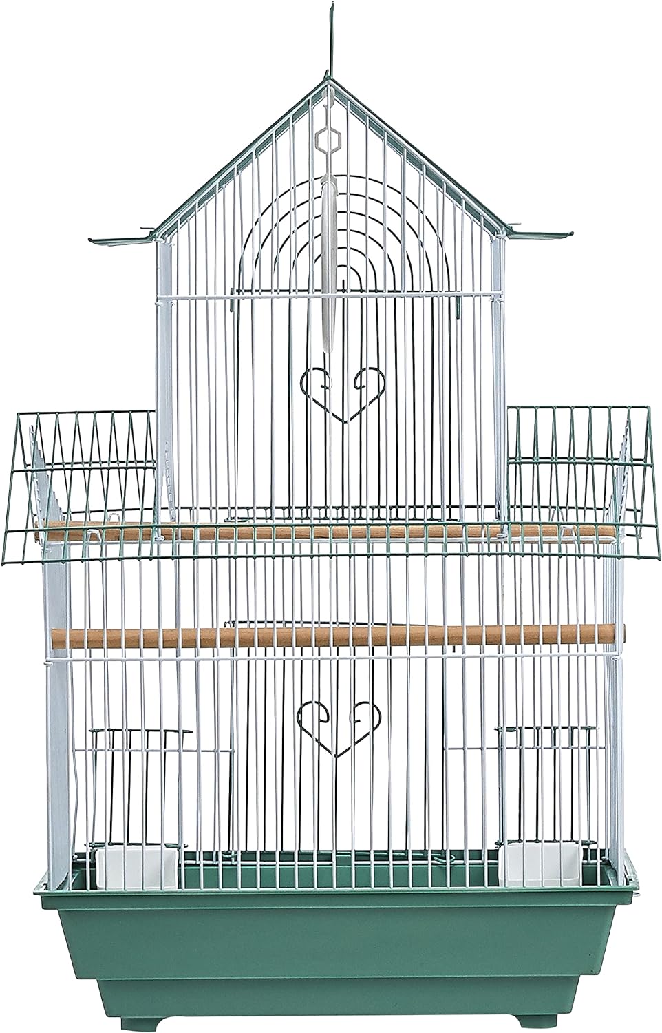 Prevue Hendryx SP1720-4 Shanghai Sittichkäfig, Grün/Weiss Size: Pack of 1, Size: Pack of 1