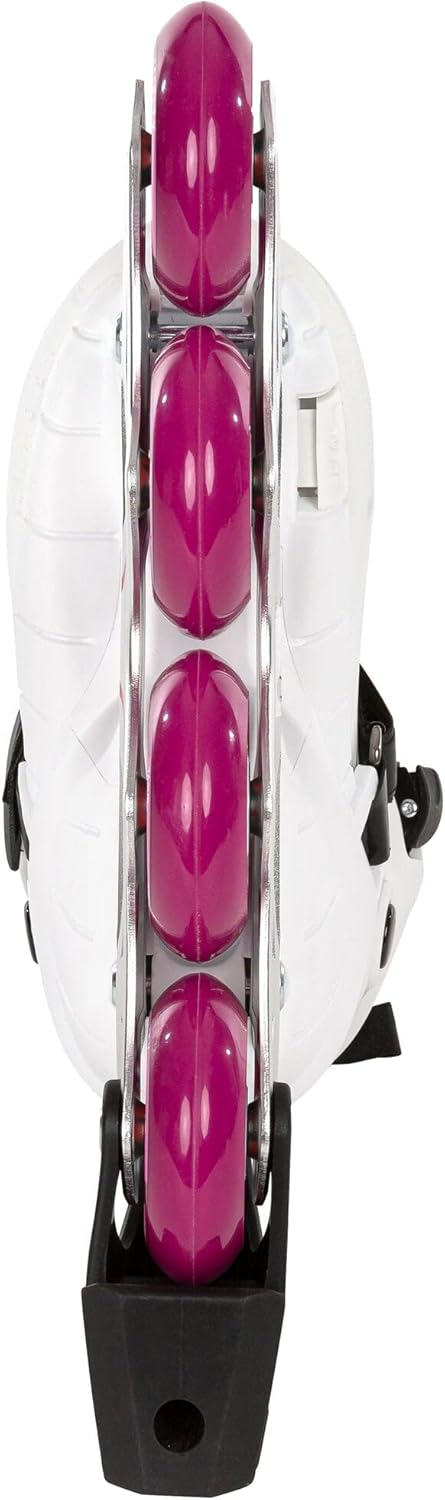 Powerslide Inline Skates Universe 4W Pink, grössenverstellbar, Pink für Kinder, ABEC 7 Kugellager, A