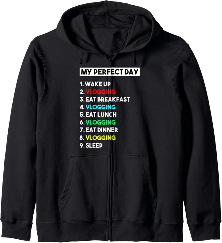 Mein perfekter Tag Vlogging für Vlogger Kapuzenjacke