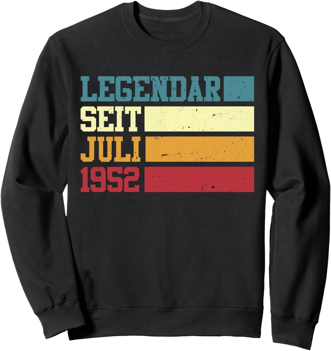 Legendär seit Juli 1952 69. Geburtstag frauen Mann Geschenk Sweatshirt
