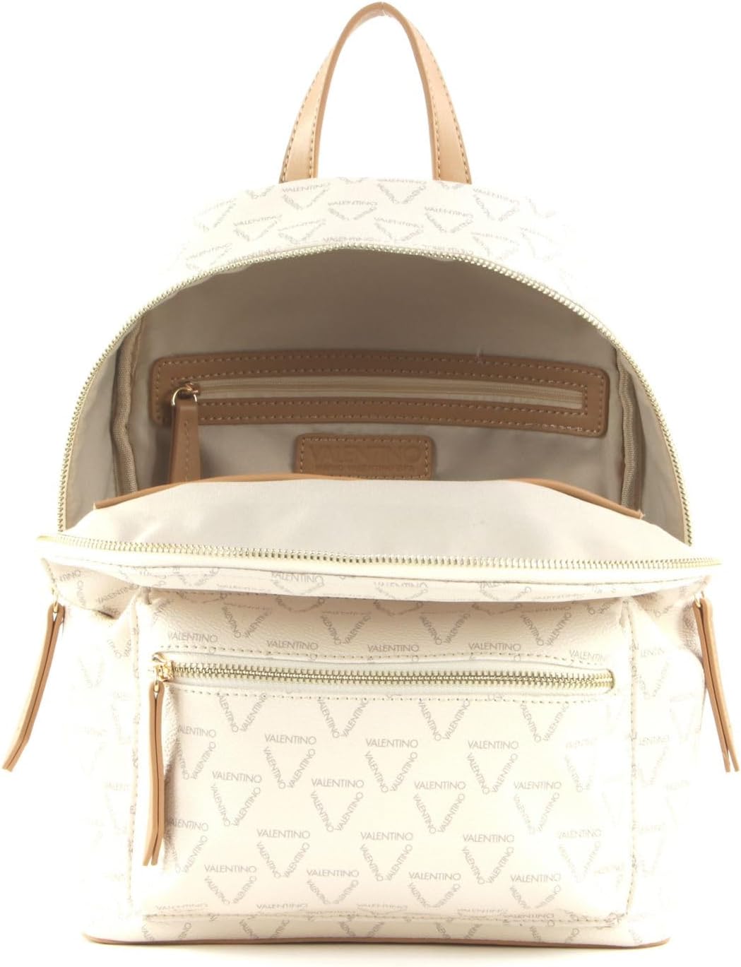 Valentino Damen Liuto Backpack, Ecru/Multi