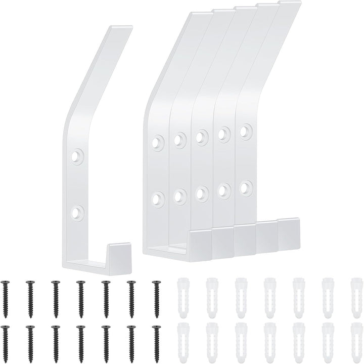 6 Stück Haken für Akustikpaneele, Doppelter Garderobenhaken für Schlafzimmer, Wohnzimmer, Badezimmer