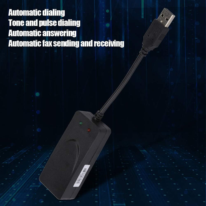 Externer Modemtreiber, USB2.0 56K Faxmodem Dual Port für Win 7 / Win 8 / Win 10 / Win XP, Support-An