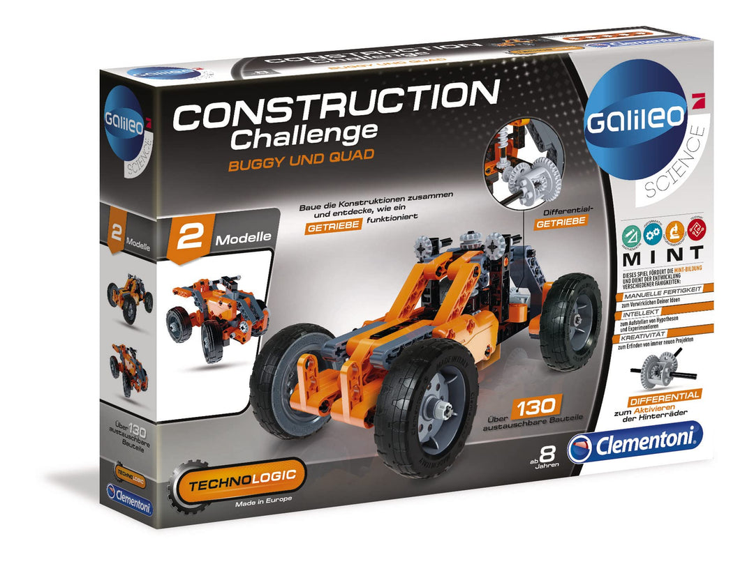 Clementoni 59015 - Construction Challenge - Buggy &amp; Quad Buggy und Quad, Buggy und Quad