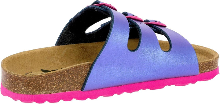 Lico Damen Bioline Pantoletten, Lila Pink