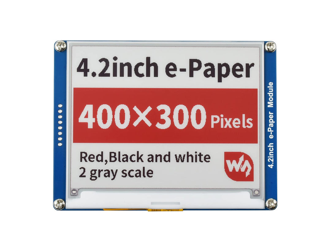 Waveshare 4.2 Inch E-Paper Display Module(B) Kit 400x300 Resolution Red Black White Three-Color E-In
