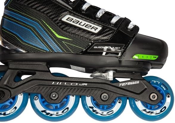 Bauer X-LP Inline Skate verstellbar Junior, Weite :R = Regular, Grösse:35-38.5